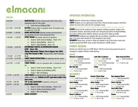 ELMACON 2025 Flyer